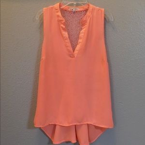 Charlotte Russe size small bright peach summer top